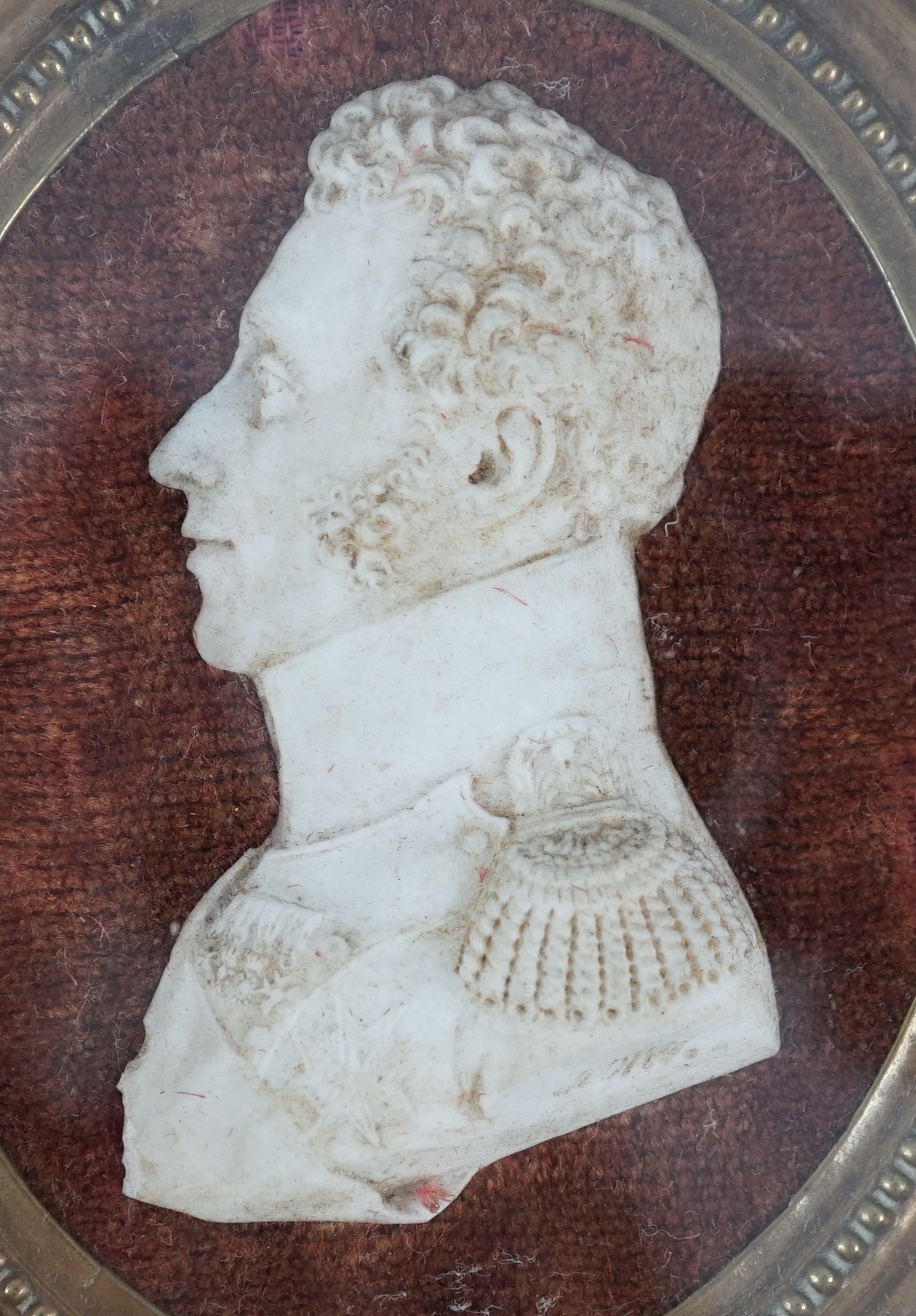 19th Century English School, Profile relief of Charles X, tassie style paste relief, 6.75cm.